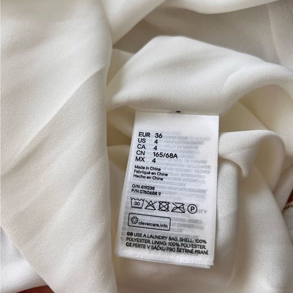 H&M Pleated Handkerchief Hem Stripe A-line Skirt - Picture 7 of 7